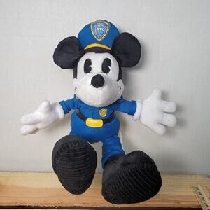Disney Theme Park Classic Mickey Mouse Plush NYC Police Dept. NWT